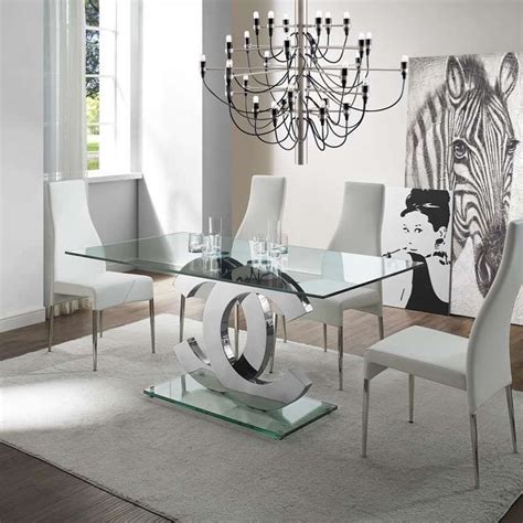 black and white stripe chanel inspired dining table|Chanel Dining Table by The RoomPlace .